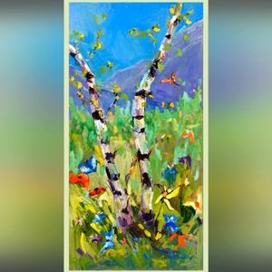 Aspen Breeze Oil Painting 🎨 Print